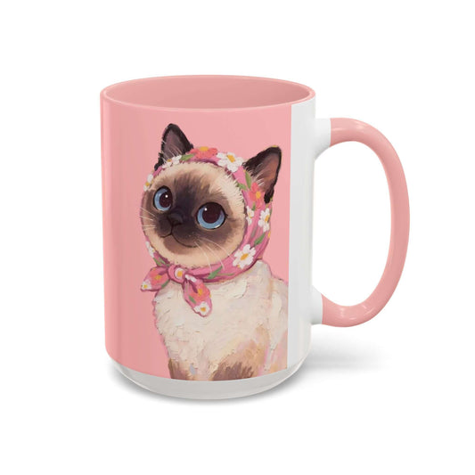 Mug: Betty the Sassy Siamese Cat – Tea & Coffee mug