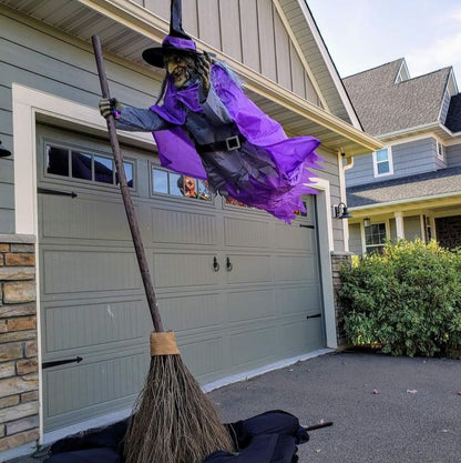 Halloween flying witch