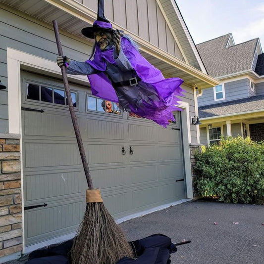Halloween flying witch