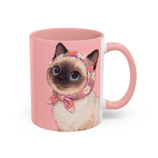 Mug: Betty the Sassy Siamese Cat – Tea & Coffee mug
