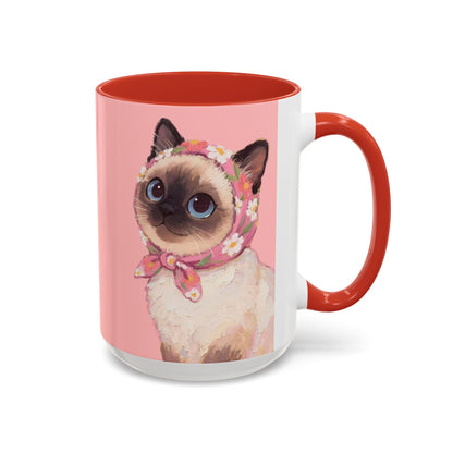 Mug: Betty the Sassy Siamese Cat – Tea & Coffee mug