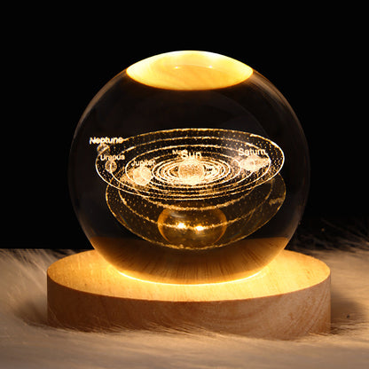 Luminous Starry Sky Moon Crystal Ball – Magical Projection Night Lamp & Unique Gift